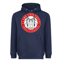 Navy clark university Heavyweight Hoodie - artisFamous