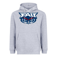 Heather Grey florida atlantic owls Heavyweight Hoodie - artisFamous