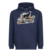 Navy new england black wolves Heavyweight Hoodie - artisFamous