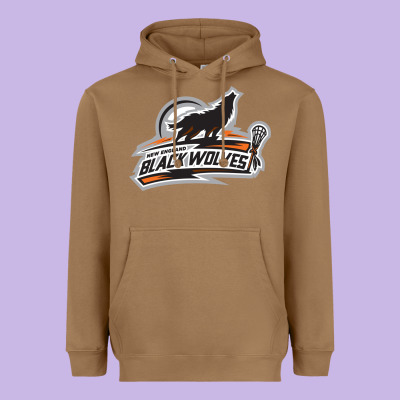 New England Black Wolves Heavyweight Hoodie Designed By Artisfamous