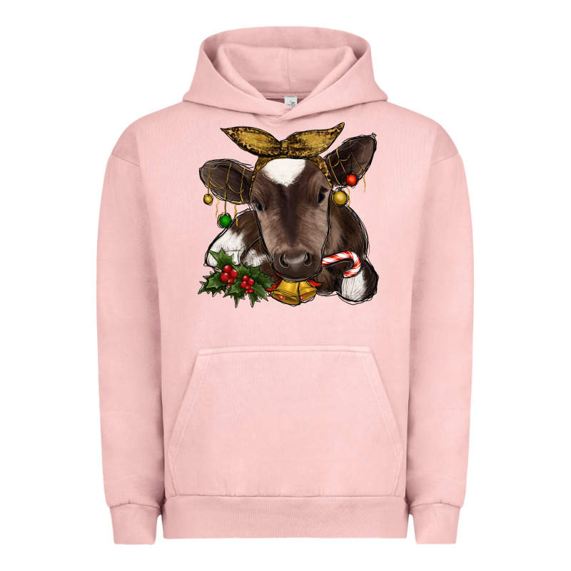 Christmas Baby Cow Urban Hoodie by RanaPortraitStore | Teevron