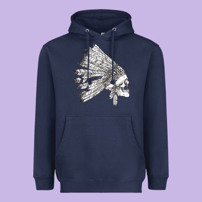 American Indian Heavyweight Hoodie Designed By Artisfamous