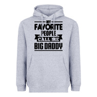 Heather Grey big daddy Heavyweight Hoodie - artisFamous
