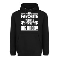 Black big daddy Heavyweight Hoodie - artisFamous