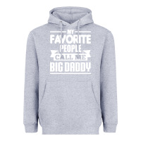 Heather Grey big daddy Heavyweight Hoodie - artisFamous