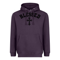 Plum blessed christian christianity Heavyweight Hoodie - artisFamous