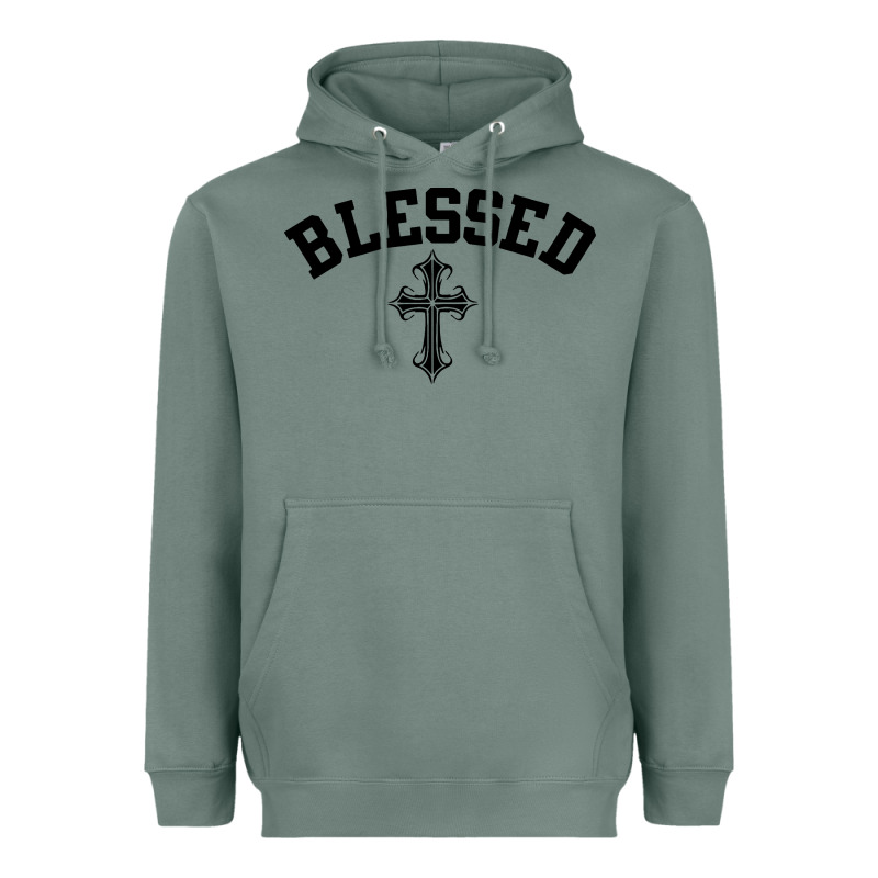 Blessed Christian Christianity Heavyweight Hoodie by artisFamous | Teevron