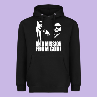 Blues Brothers Belushi Heavyweight Hoodie Designed By Artisfamous