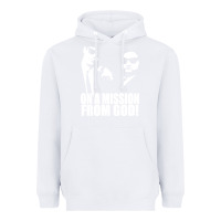 White blues brothers belushi Heavyweight Hoodie - artisFamous