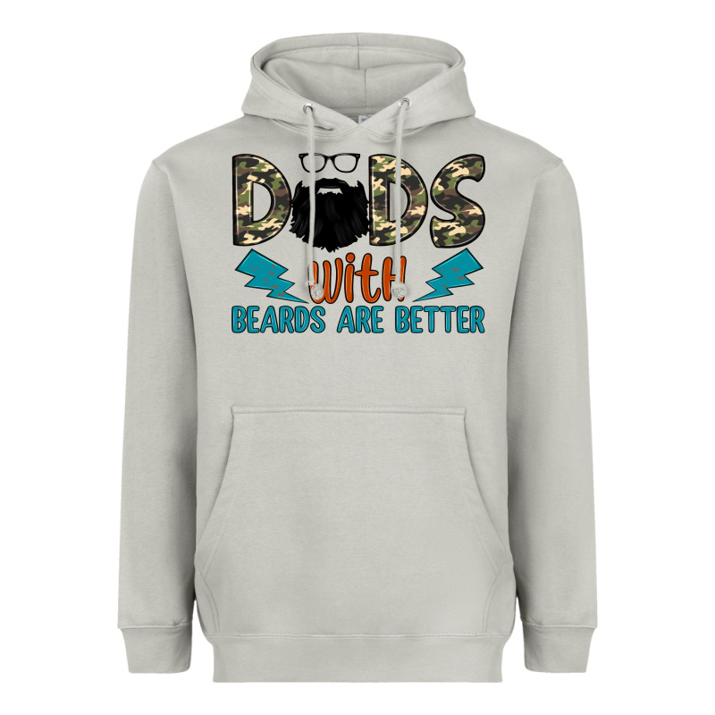 Dads With Beards Are Better Heavyweight Hoodie by JahusDesignShop | Teevron