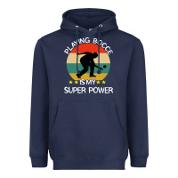 Navy bocce super power boules sports Heavyweight Hoodie - artisFamous