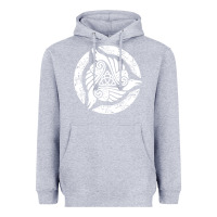 Heather Grey celtic trinity knot crow spiritual mandala Heavyweight Hoodie - artisFamous