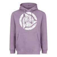 Lavender celtic trinity knot crow spiritual mandala Heavyweight Hoodie - artisFamous