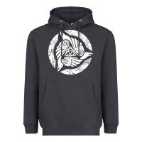 Smoke celtic trinity knot crow spiritual mandala Heavyweight Hoodie - artisFamous