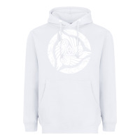White celtic trinity knot crow spiritual mandala Heavyweight Hoodie - artisFamous