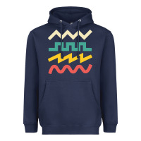 Navy synthetiseur Heavyweight Hoodie - artisFamous