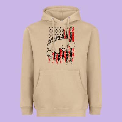 Usa Utv Rzr Racing Heavyweight Hoodie Designed By Artisfamous