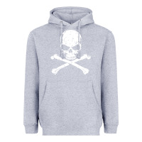 Heather Grey pirates adults pirates skull crossbones beard Heavyweight Hoodie - artisFamous