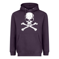 Plum pirates adults pirates skull crossbones beard Heavyweight Hoodie - artisFamous