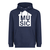 Navy house music Heavyweight Hoodie - artisFamous