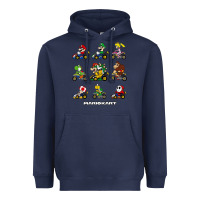 Navy mariokart Heavyweight Hoodie - artisFamous
