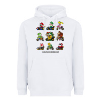 White mariokart Heavyweight Hoodie - artisFamous