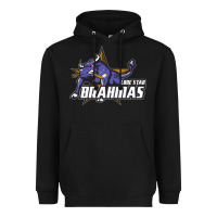 Black lone star brahmas Heavyweight Hoodie - artisFamous