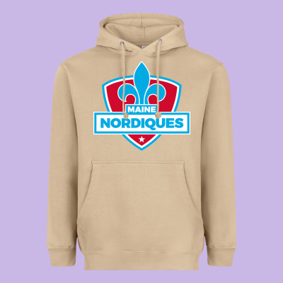 Maine Nordiques Heavyweight Hoodie Designed By Artisfamous