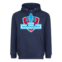 Navy maine nordiques Heavyweight Hoodie - artisFamous