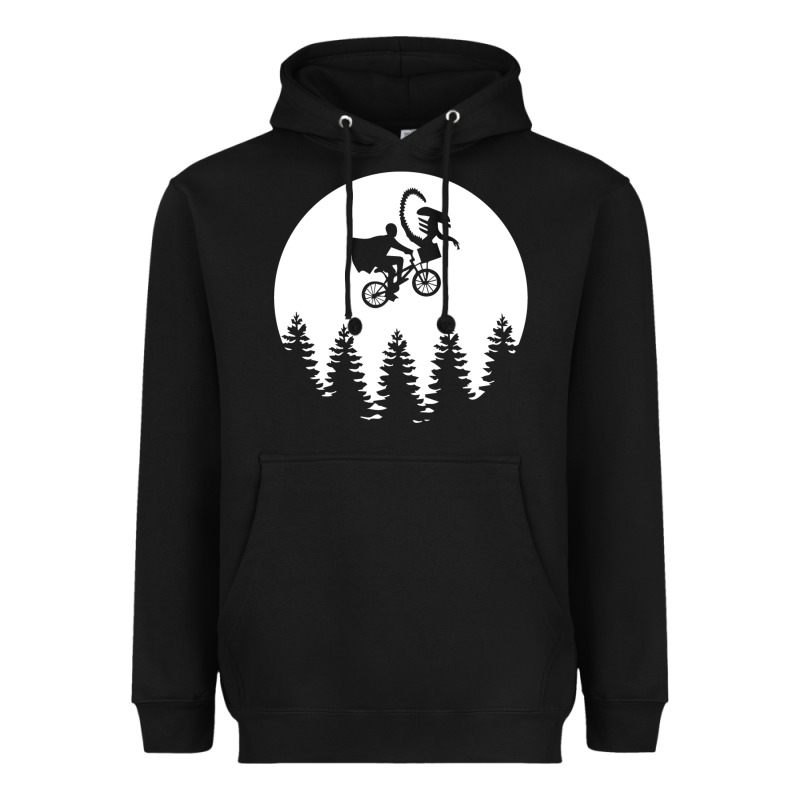 Xenomorph Phone Home Funny Heavyweight Hoodie by artisFamous | Teevron