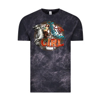 Cloud Black All American Girl Vintage Tee - FaDigitalArtStudio