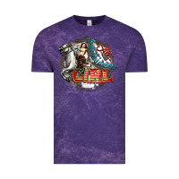 Cloud Purple All American Girl Vintage Tee - FaDigitalArtStudio