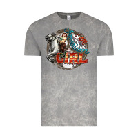 Cloud Rock All American Girl Vintage Tee - FaDigitalArtStudio