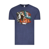 Vintage Denim All American Girl Vintage Tee - FaDigitalArtStudio