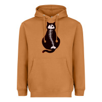 Meerkat Cat with Fish Bone Heavyweight Hoodie - artisFamous