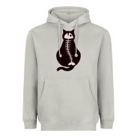 Moon Dust Cat with Fish Bone Heavyweight Hoodie - artisFamous