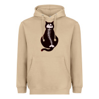 Mushroom Cat with Fish Bone Heavyweight Hoodie - artisFamous