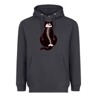 Smoke Cat with Fish Bone Heavyweight Hoodie - artisFamous