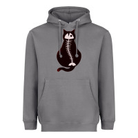 Storm Cat with Fish Bone Heavyweight Hoodie - artisFamous