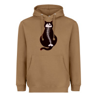 Toasted Coconut Cat with Fish Bone Heavyweight Hoodie - artisFamous