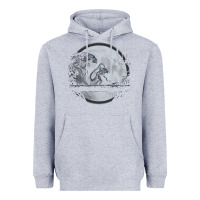 Heather Grey alien mata Heavyweight Hoodie - artisFamous