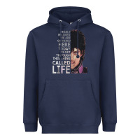 Navy dearly beloved we are gathered here Heavyweight Hoodie - artisFamous