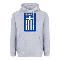 Heather Grey greece national football Heavyweight Hoodie - artisFamous