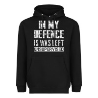Black in my defence i was left unsupervised Heavyweight Hoodie - artisFamous