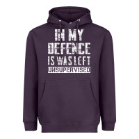 Plum in my defence i was left unsupervised Heavyweight Hoodie - artisFamous