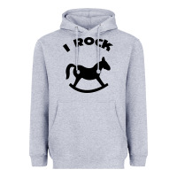 Heather Grey i rock funny Heavyweight Hoodie - artisFamous