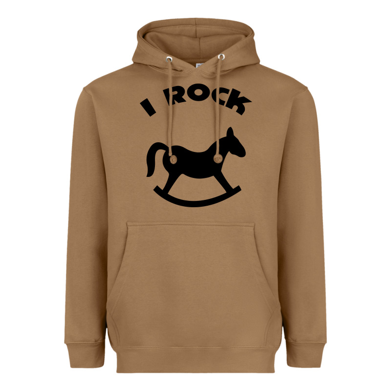 I Rock Funny Heavyweight Hoodie by artisFamous | Teevron