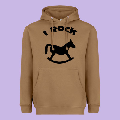 I Rock Funny Heavyweight Hoodie Designed By Artisfamous