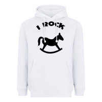 White i rock funny Heavyweight Hoodie - artisFamous