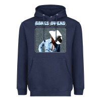 Navy bones owens Heavyweight Hoodie - artisFamous